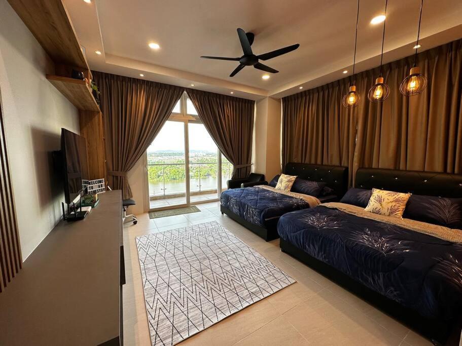 A.R Homestay Riverine Condominium Kuching Exteriör bild