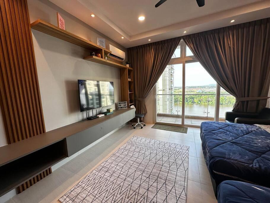 A.R Homestay Riverine Condominium Kuching Exteriör bild